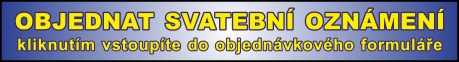 objednat svatebn� ozn�men�
